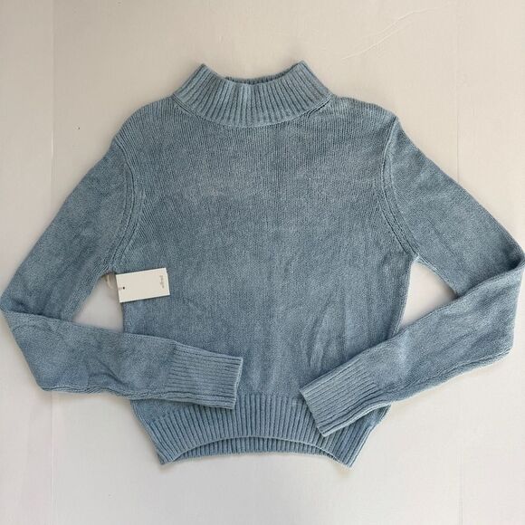 Wilfred Powder Blue Mock Neck Sweater Size Large NWT - Picture 2 of 7